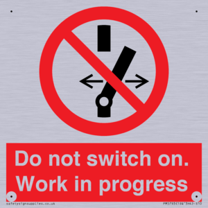 Do not switch on. Work in progress